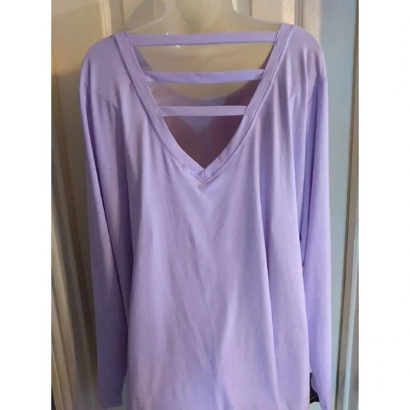 Maurice Top Lavender Open Back Sz 2X Bust 56 Length 30 - Picture 4 of 8